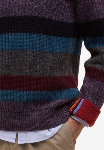 Пуловер в полоску