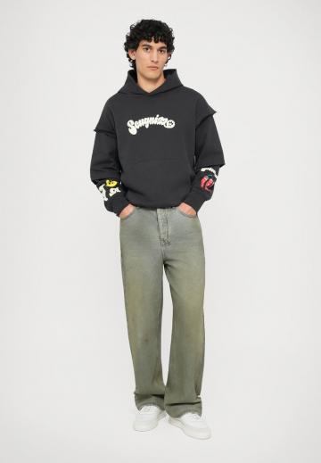 Пуловер с капюшоном