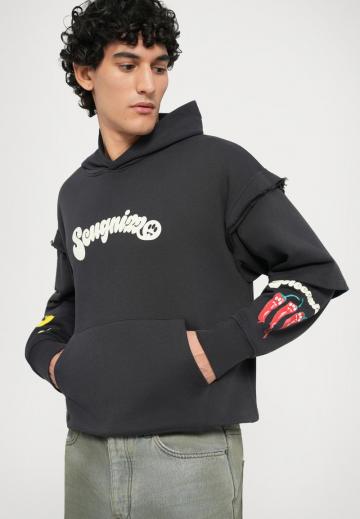 Пуловер с капюшоном