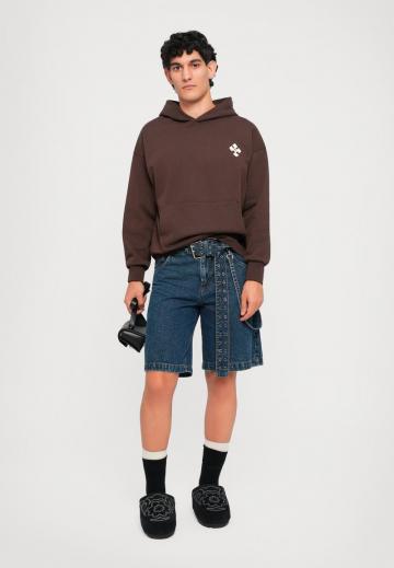 Пуловер с капюшоном