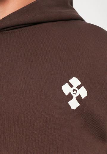 Пуловер с капюшоном