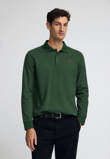 Поло с длинным рукавом