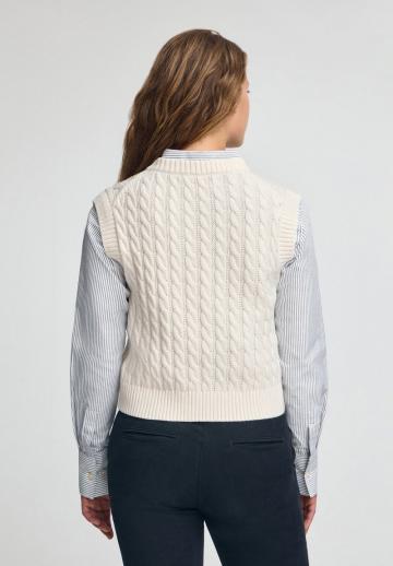 Пуловер без рукавов