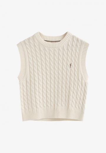 Пуловер без рукавов