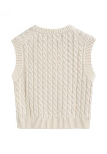 Пуловер без рукавов