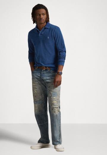 Поло с длинным рукавом