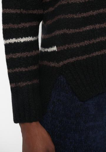 Пуловер в полоску