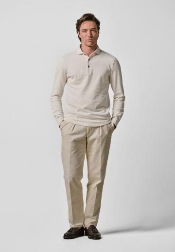 Поло с длинным рукавом