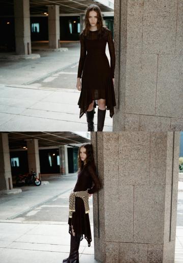 Вязаное платье