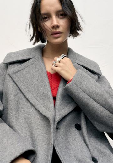 Шерстяное пальто