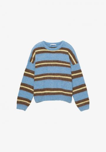 Пуловер в полоску
