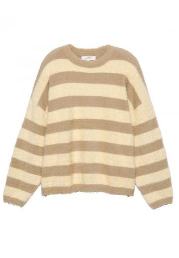 Пуловер в полоску