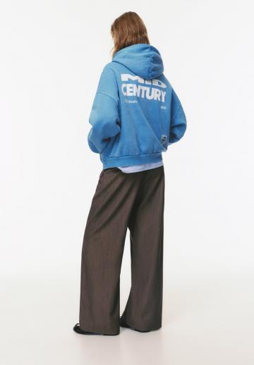 Пуловер с капюшоном