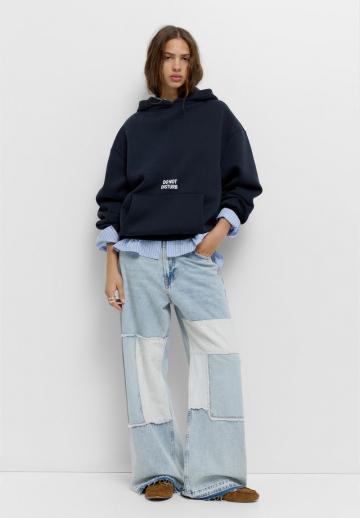 Пуловер с капюшоном