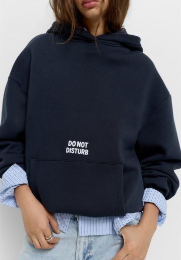 Пуловер с капюшоном