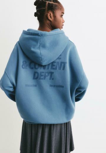 Пуловер с капюшоном