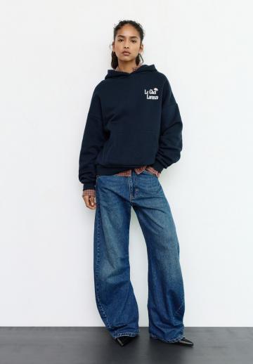 Пуловер с капюшоном