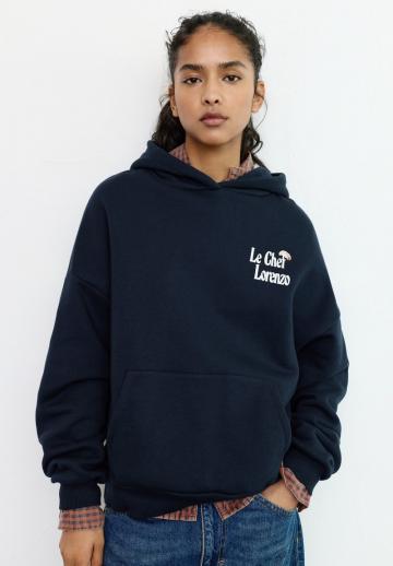 Пуловер с капюшоном