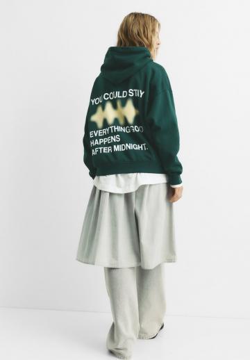 Пуловер с капюшоном