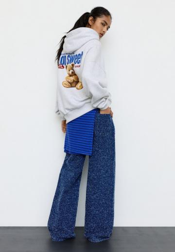 Пуловер с капюшоном