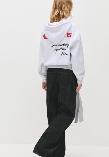 Пуловер с капюшоном