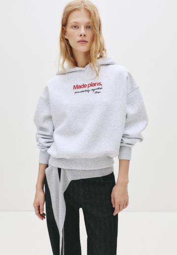 Пуловер с капюшоном