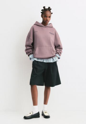 Пуловер с капюшоном