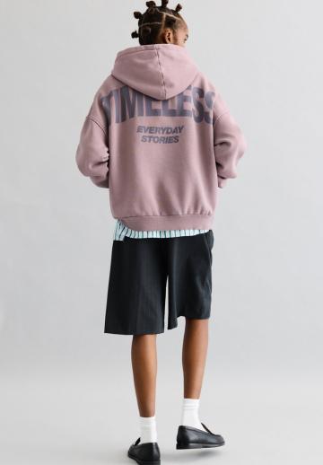 Пуловер с капюшоном