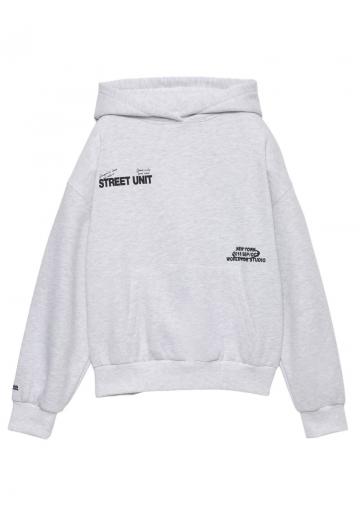 Пуловер с капюшоном