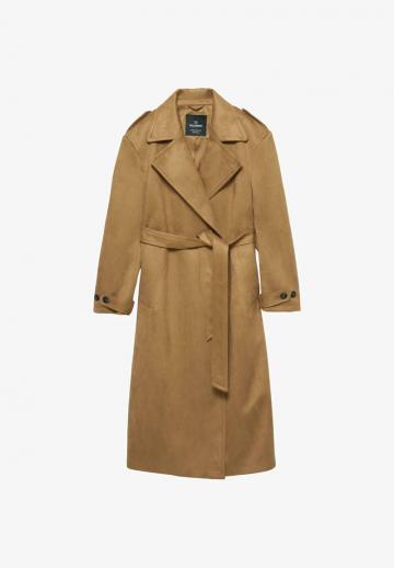 Пальто из искусственной кожи