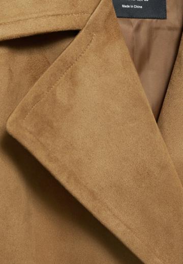 Пальто из искусственной кожи