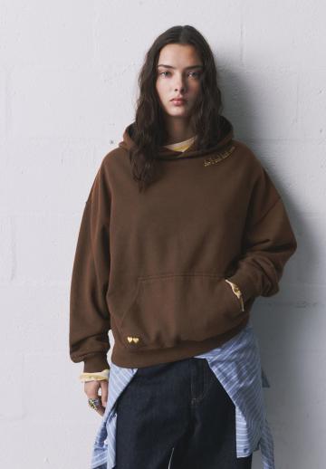 Пуловер с капюшоном