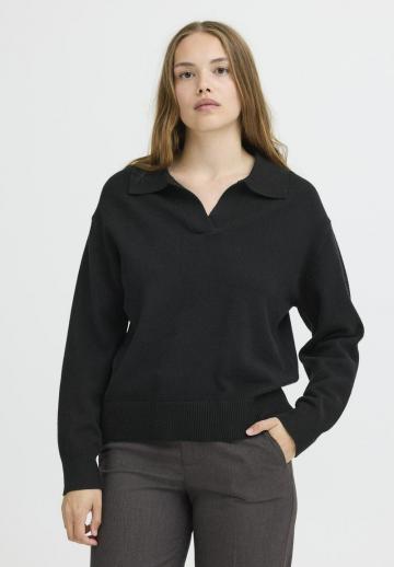 Пуловер с вырезом V