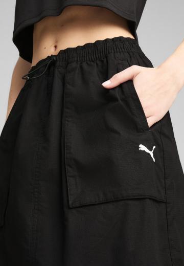 Юбка с накладными карманами