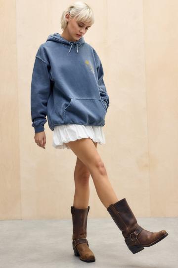 Пуловер с капюшоном