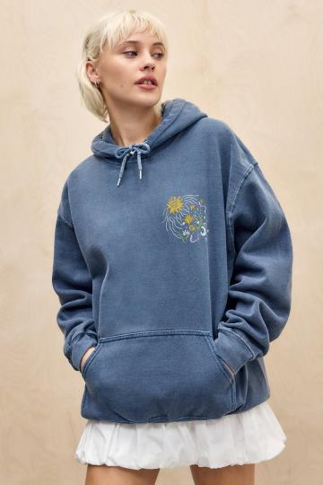 Пуловер с капюшоном