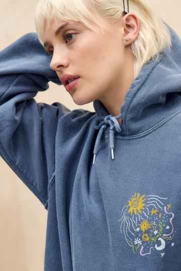 Пуловер с капюшоном