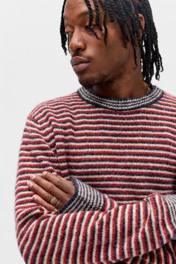 Пуловер в полоску
