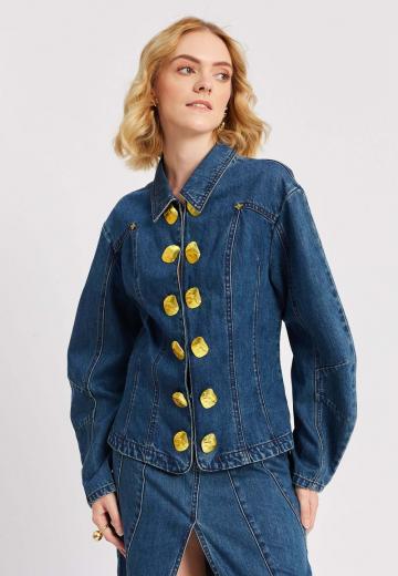 Джинсовая жилетка