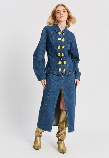 Джинсовая жилетка