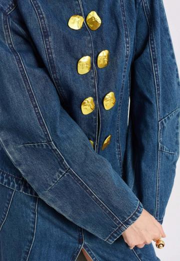 Джинсовая жилетка