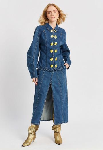 Джинсовая жилетка