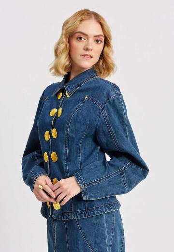 Джинсовая жилетка