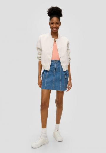 Юбка с накладными карманами