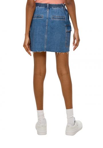 Юбка с накладными карманами