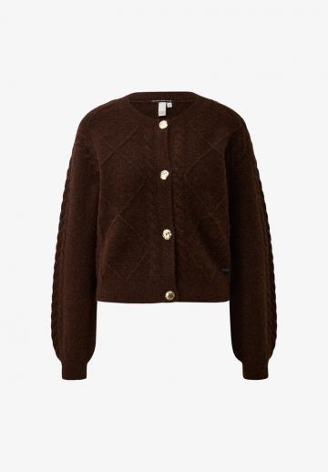 Жаккардовая вязаная кофта