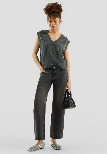 Пуловер с коротким рукавом