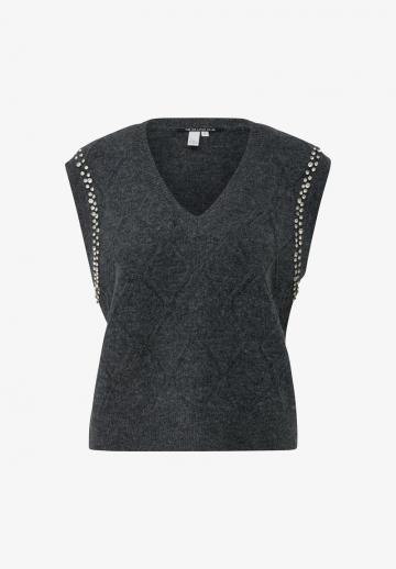 Пуловер с коротким рукавом