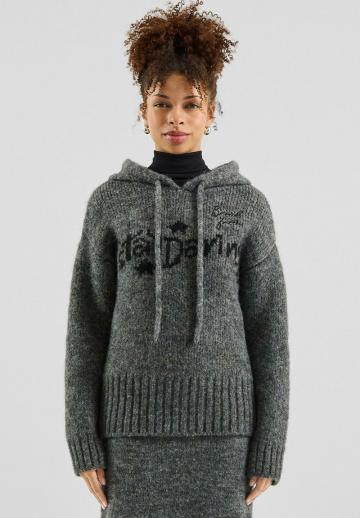 Пуловер с капюшоном