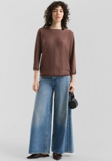 Пуловер с рукавом три четверти